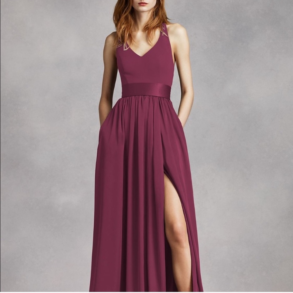 Vera Wang Wine (Bridesmaid) Dress